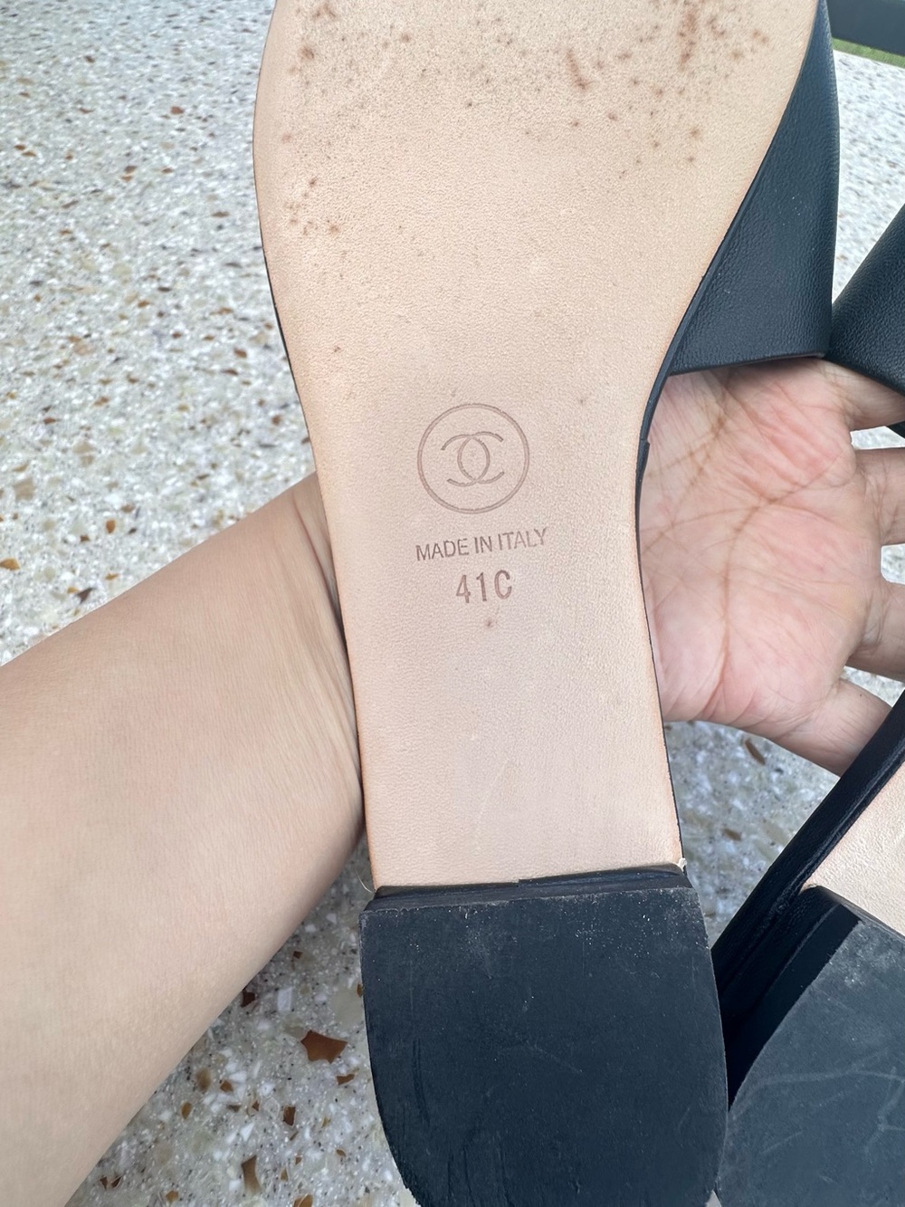 Chanel Embellished CC Mule Sandals. US size range is 10 to 10.5 EU Sz 41C - Picture 11 of 11
